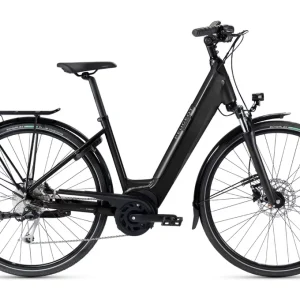 Vélo de Ville Électrique Peugeot EC01 D9 Active Plus Shimano Alivio 9V 500 Wh 700 mm Noir 2022