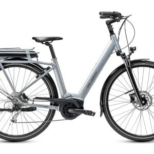 Vélo de Ville Électrique Peugeot eC01 D9 Plus Shimano Alivio 9V 500 Wh Gris Clair 2022