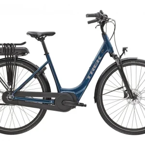 Vélo de Ville Électrique Trek District+ 1 Lowstep Shimano Nexus 7V 300 Wh 700 mm Bleu 2023