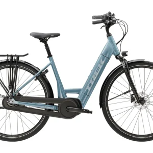 Vélo de Ville Électrique Trek District+ 3 Lowstep Shimano Nexus 7V 400 Wh 700mm Bleu 2023