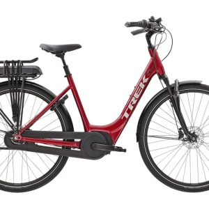 Vélo de Ville Électrique Trek District+ 4 Lowstep 400wh Shimano Nexus 7V Rage Red 2022