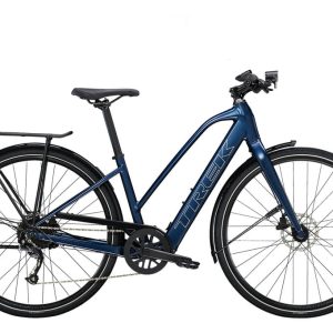 Vélo de Ville Électrique Trek FX+ 2 Shimano Altus 9V 250 Wh 700 mm Bleu Mulsanne 2023