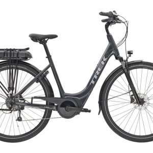 Vélo de Ville Électrique Trek VERVE+ 1 LOWSTEP Shimano Altus 8V Noir 300wh 2023