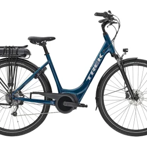 Vélo de Ville Électrique Trek VERVE+ 1 LOWSTEP Shimano Altus 8V 400wh Noir 2023
