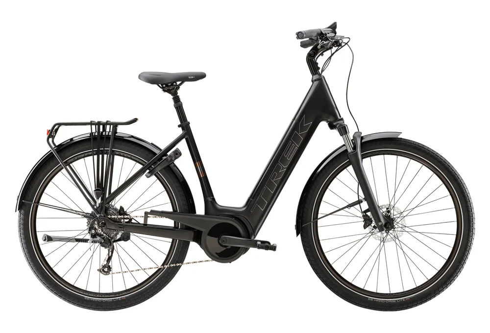 Vélo de Ville Électrique Trek Verve+ 3 Lowstep Shimano Altus 9V 545 Wh Noir 2023