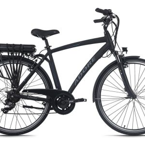 Vélo électrique homme aluminium Adore Versailles 28 E-Bike noir 250 Watt Li-Ion 36 V/10 4 Ah 7 vitesses
