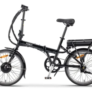 Vélo électrique pliant PUNCH EBIKE PF1 36V10Ah Noir métallisé