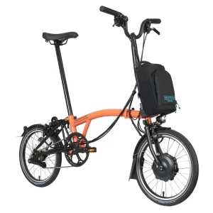 Vélo pliant électrique Brompton Electric C Line Explore – 6 vitesses 2023 Orange