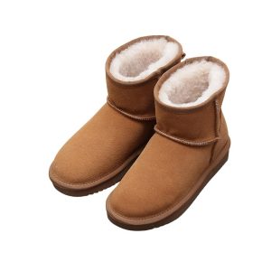 Après-ski femme en cuir de vache