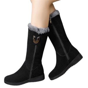 Après-ski femme montants en daim fourrés