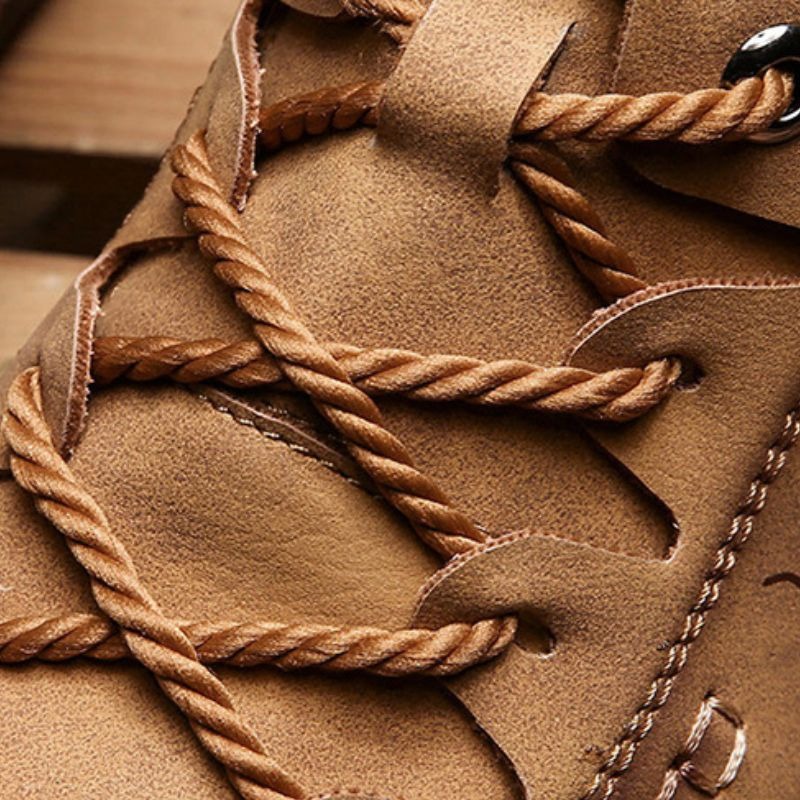 Après-ski homme en cuir avec fourrure – Image 5