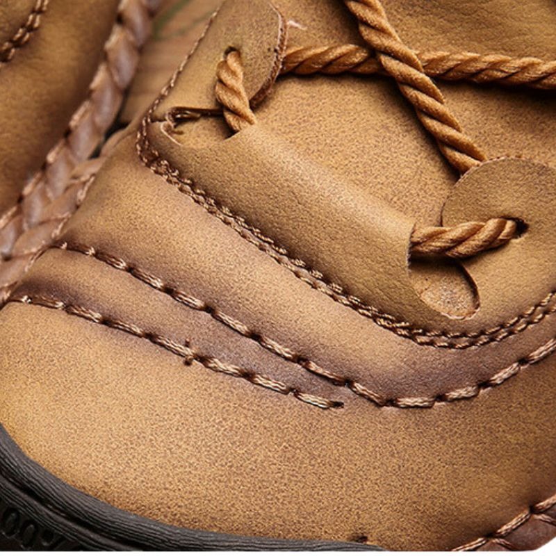 Après-ski homme en cuir avec fourrure – Image 3