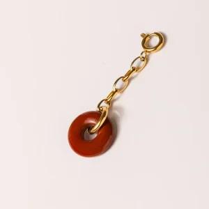 Pendentif anneau Agathe rouge