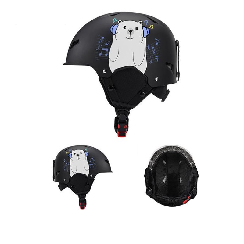 Casque ski enfant avec ourson mignon – Image 2