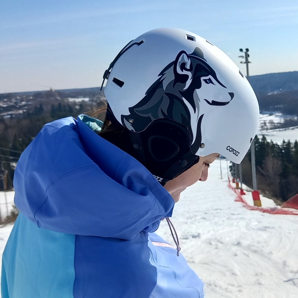 Casque ski enfant noir avec pingouin – Image 7