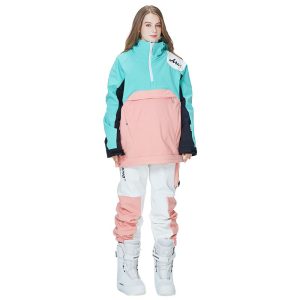 Combinaison de ski femme double épaisseur, 2 pièces