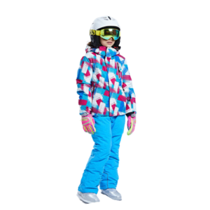 Combinaison ski enfant ensemble moderne à motifs