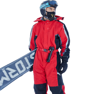 Combinaison ski homme intégrale rouge