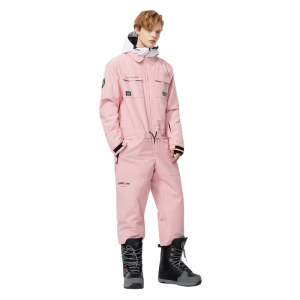 Combinaison ski homme intégrale tendance rose