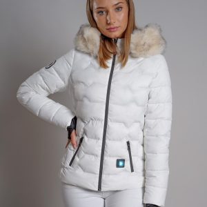 doudoune blanche femme