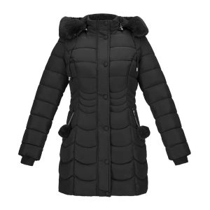 Manteau ski femme parka imperméable noire