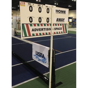 Mástil para fijar al poste de la red.