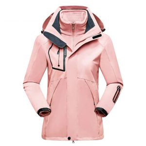 Veste de ski femme 3 en 1 avec doublure polaire